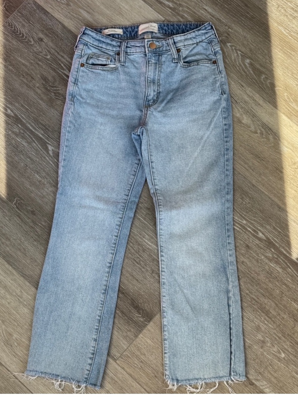 Universal Thread Light Blue Cropped Bootcut Ankle Jeans